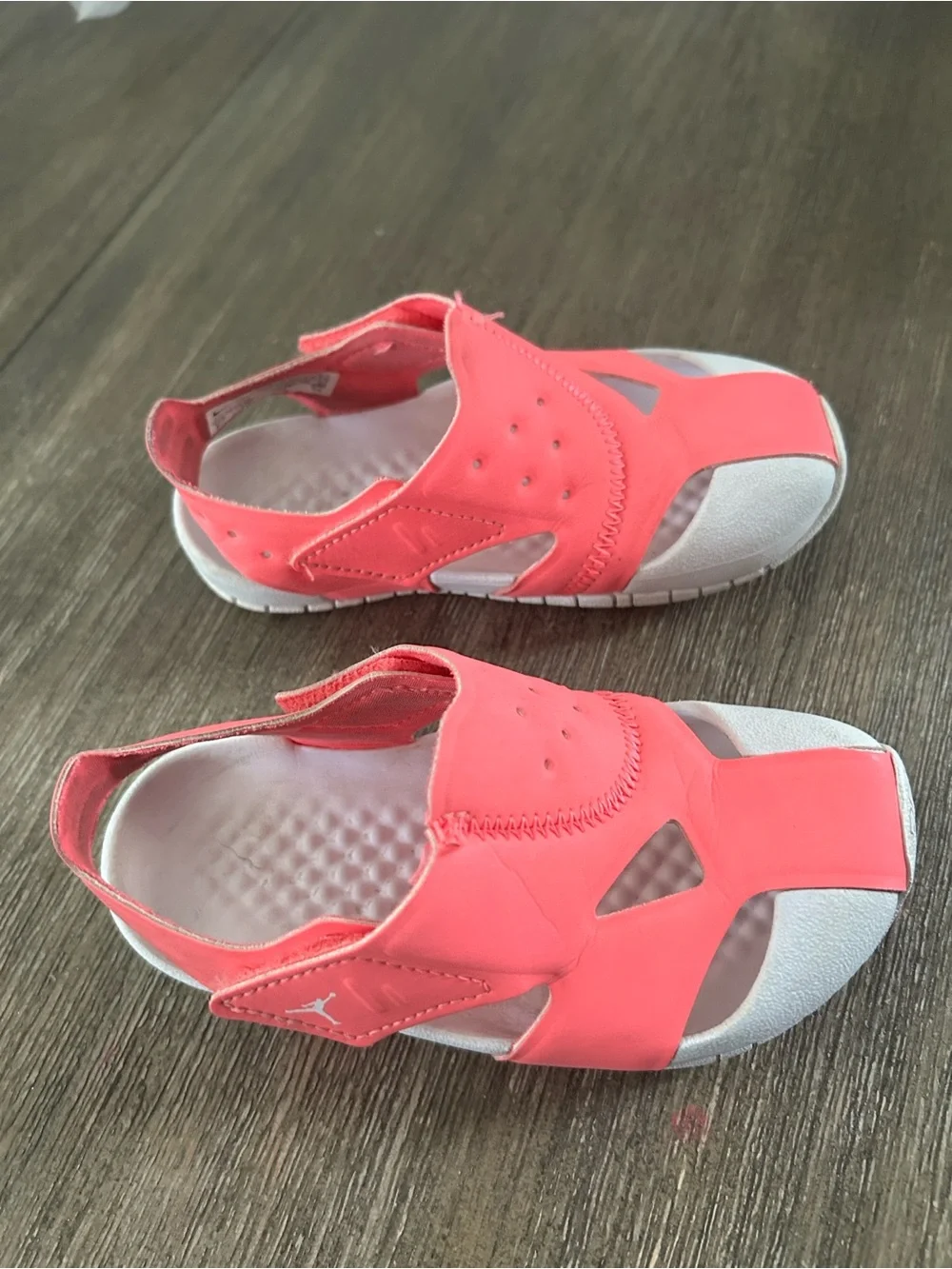 Air Jordan Sandals , Gently Used, Size 8 For Little Girls.